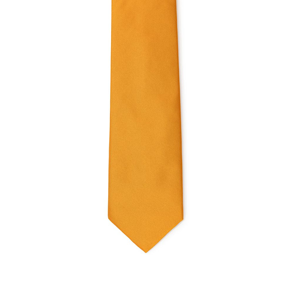 Orangefarbene Seidenkrawatte