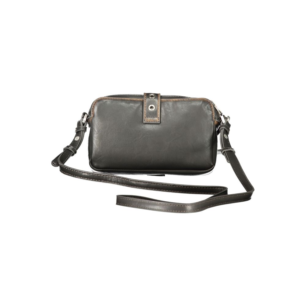 Braune Polyurethan-Damenhandtasche