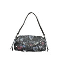 Black Polyester Women Bag