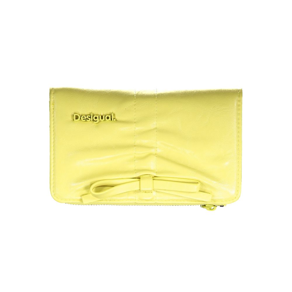 Gelbe Polyurethan-Damenbrieftasche