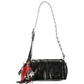 Black Polyurethane Women Handbag