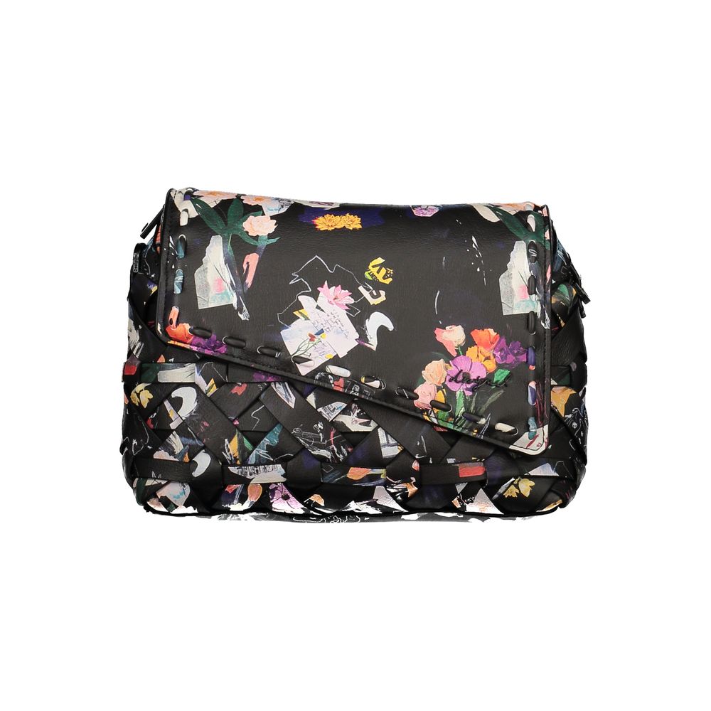 Damenhandtasche aus schwarzem Polyurethan