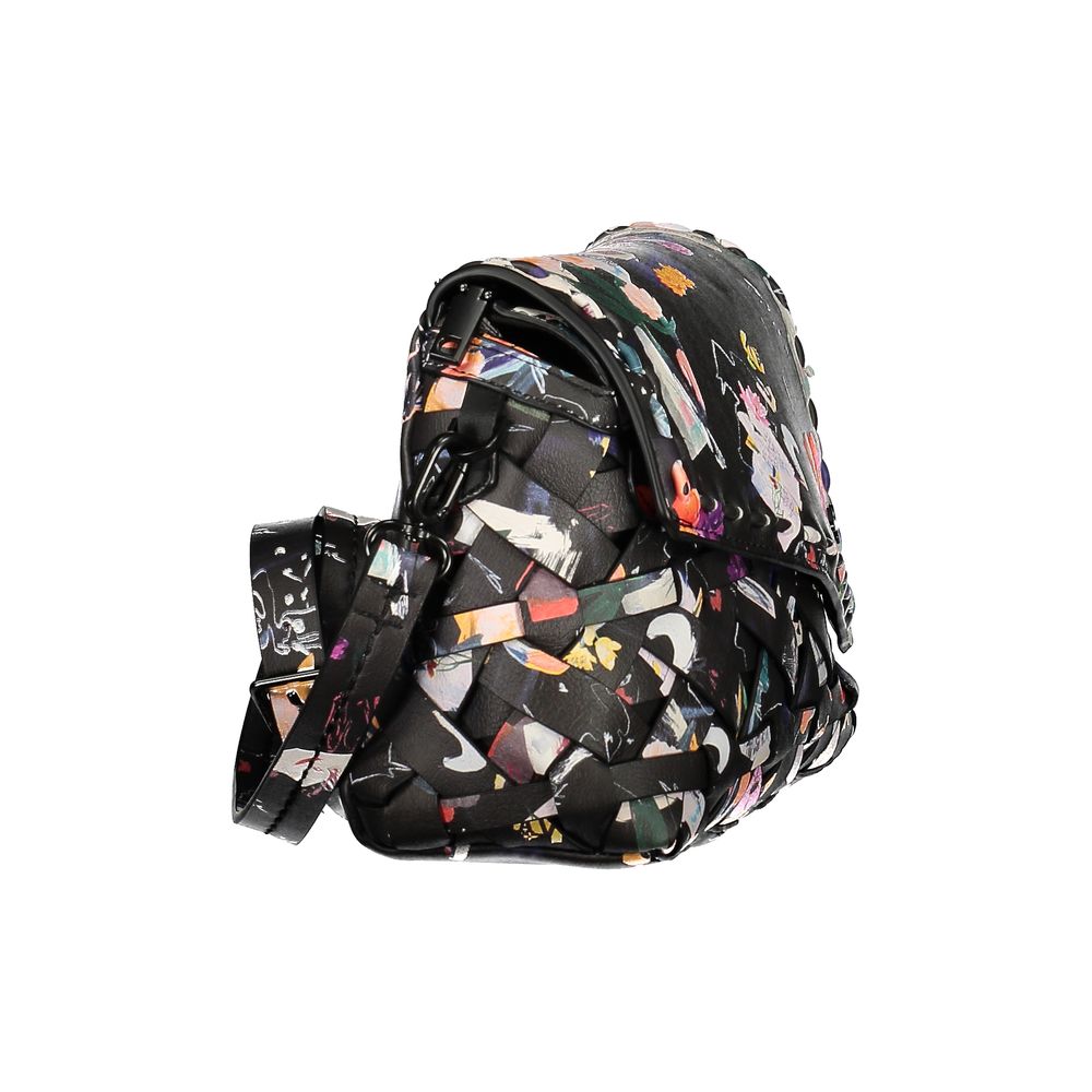 Damenhandtasche aus schwarzem Polyurethan