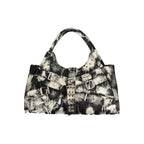 Schwarze Polyester-Damenhandtasche