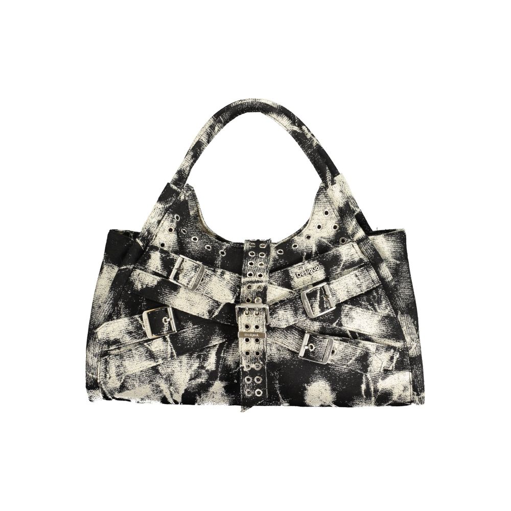 Schwarze Polyester-Damenhandtasche