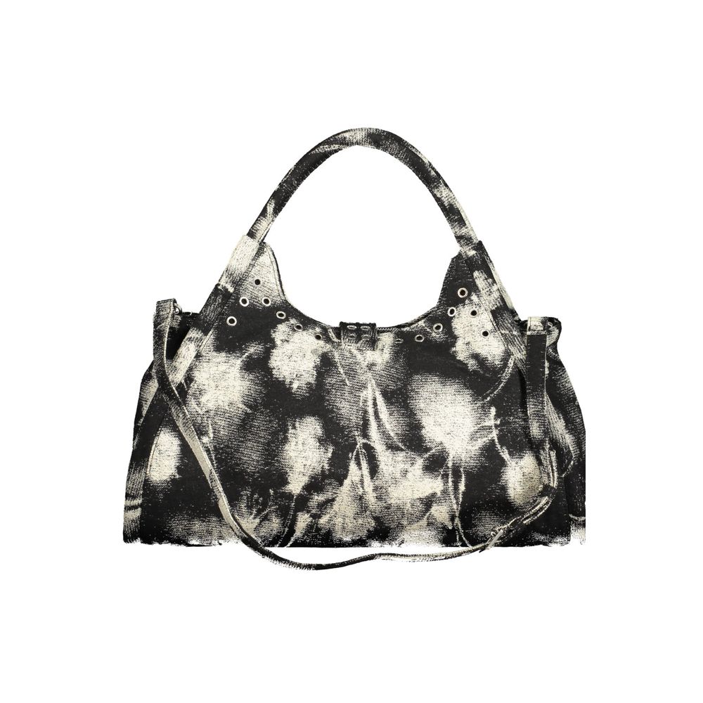 Schwarze Polyester-Damenhandtasche