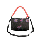 Schwarze Polyurethan Damenhandtasche