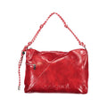 Rote Damenhandtasche aus Polyurethan