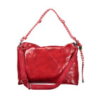 Rote Damenhandtasche aus Polyurethan