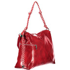 Rote Damenhandtasche aus Polyurethan