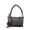Black Polyurethane Women's Handbag
