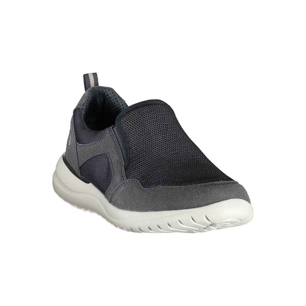 Blue Polyurethane Men's Sneaker