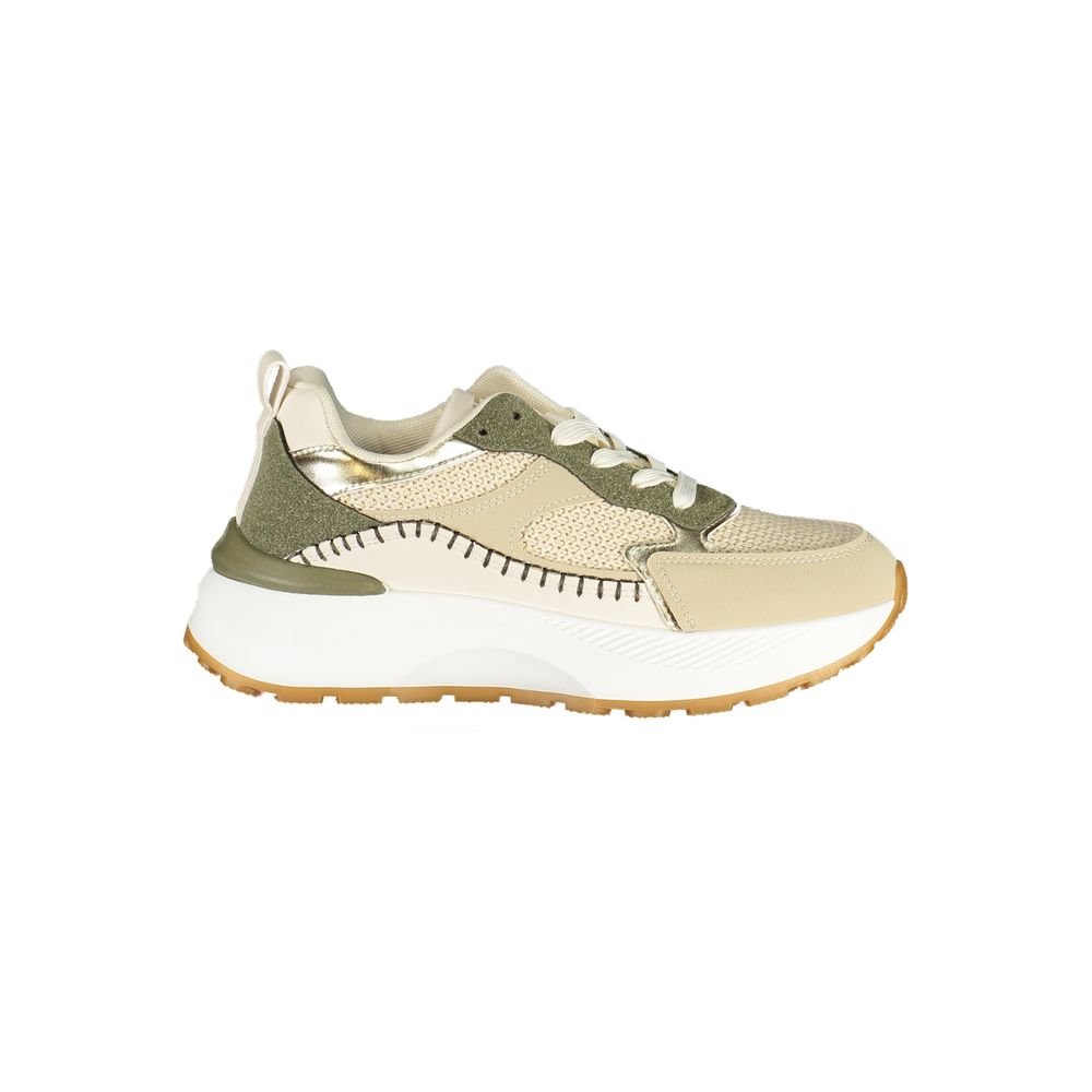 Green Polyurethane Women's Sneaker
