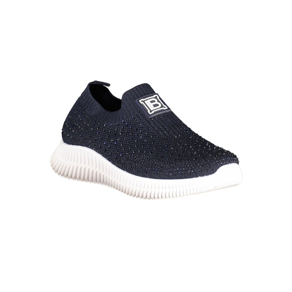 Blauer Polyester-Damen-Sneaker