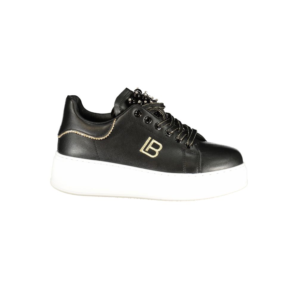 Schwarze Damen-Sneaker aus Polyurethan