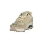 Beige Polyurethan Damen-Sneaker