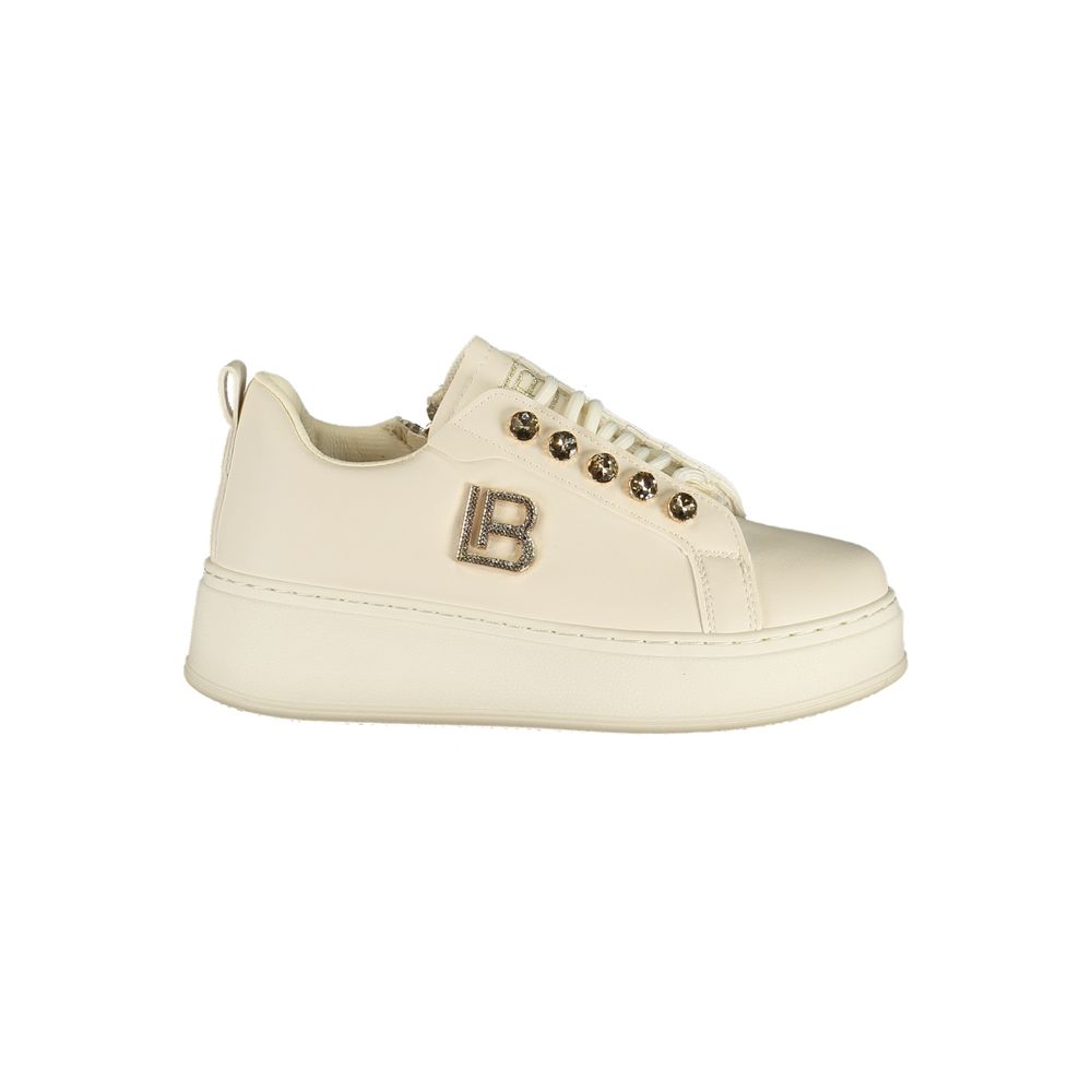 Damen-Sneaker aus weißem Polyurethan