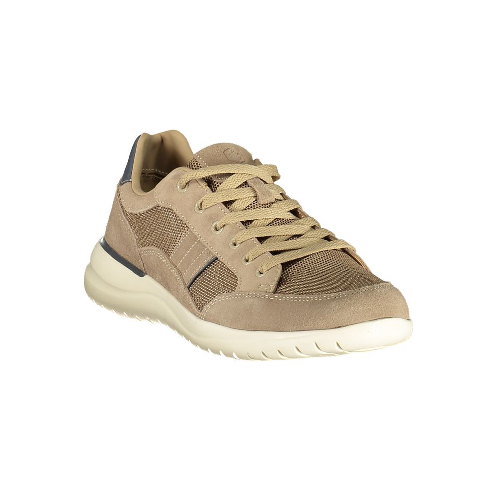 Men's Beige Polyurethane Sneaker
