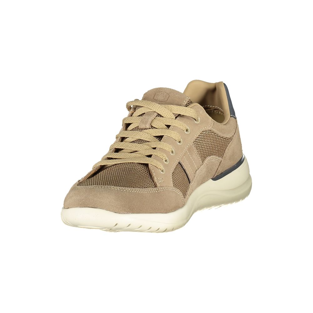 Men's Beige Polyurethane Sneaker