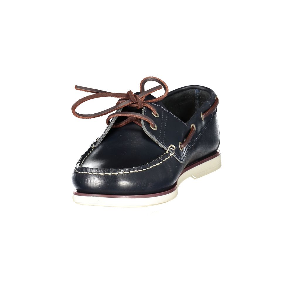 Blauer Leder-Herrenklassikschuh
