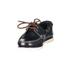 Blauer Leder-Herrenklassikschuh