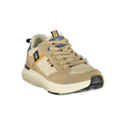 Beige Polyester Men Sneaker
