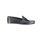 Blue Leather Men's Classic Shoe