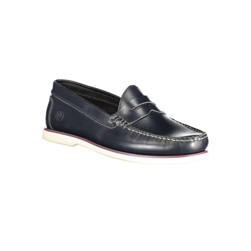 Blue Leather Men's Classic Shoe