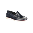 Blue Leather Men's Classic Shoe