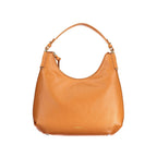 Orangefarbene Damenhandtasche aus Leder
