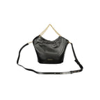 Damenhandtasche aus schwarzem Leder