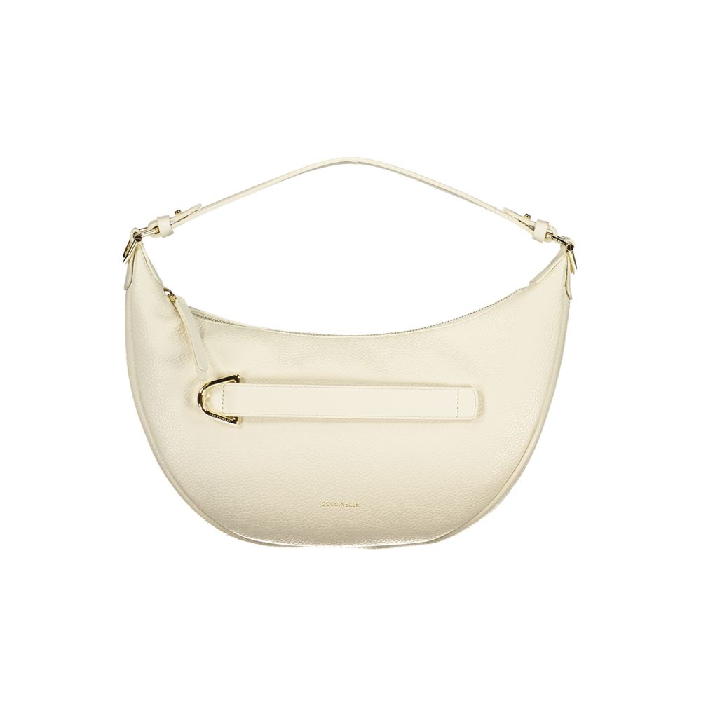 Damenhandtasche aus weißem Leder