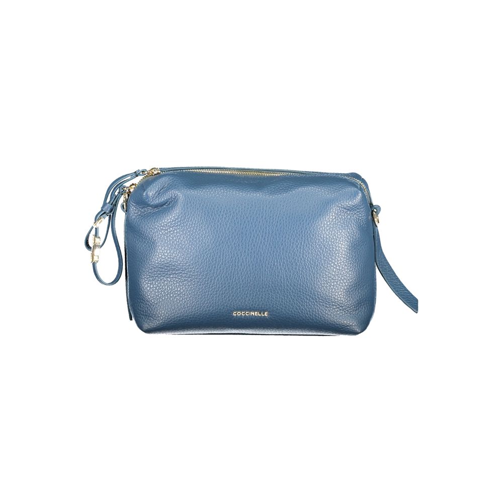 Women's Blue Leather Shoulder Bag
