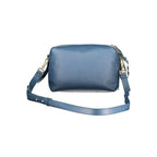 Women's Blue Leather Shoulder Bag