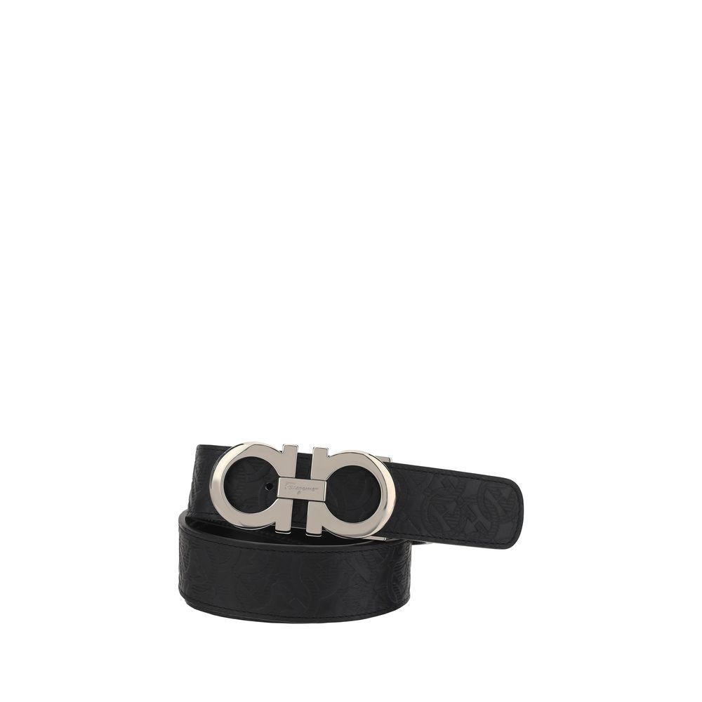 Gürtel aus schwarzem Kalbsleder Bos Taurus
