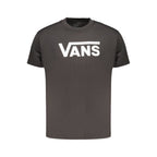 Black Cotton Men T-Shirt