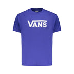 Blaues Baumwoll-Herren-T-Shirt