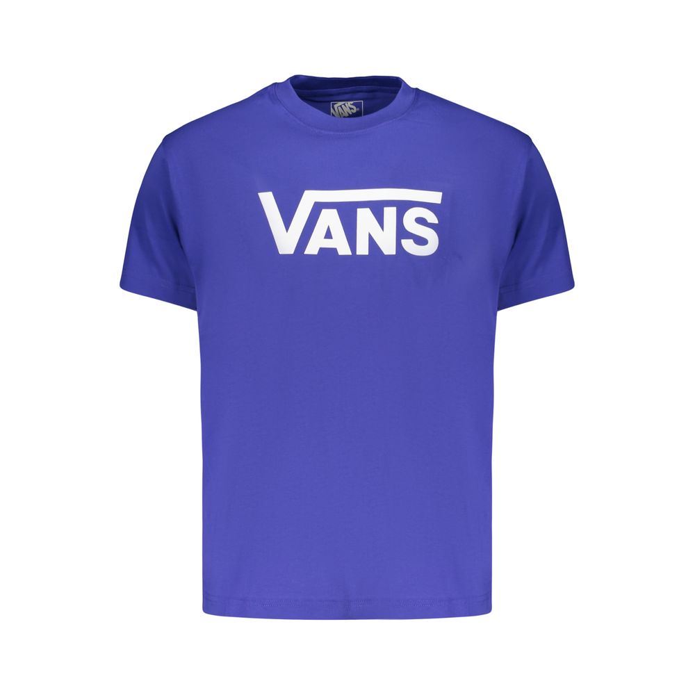 Blaues Baumwoll-Herren-T-Shirt