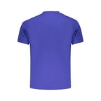 Blaues Baumwoll-Herren-T-Shirt