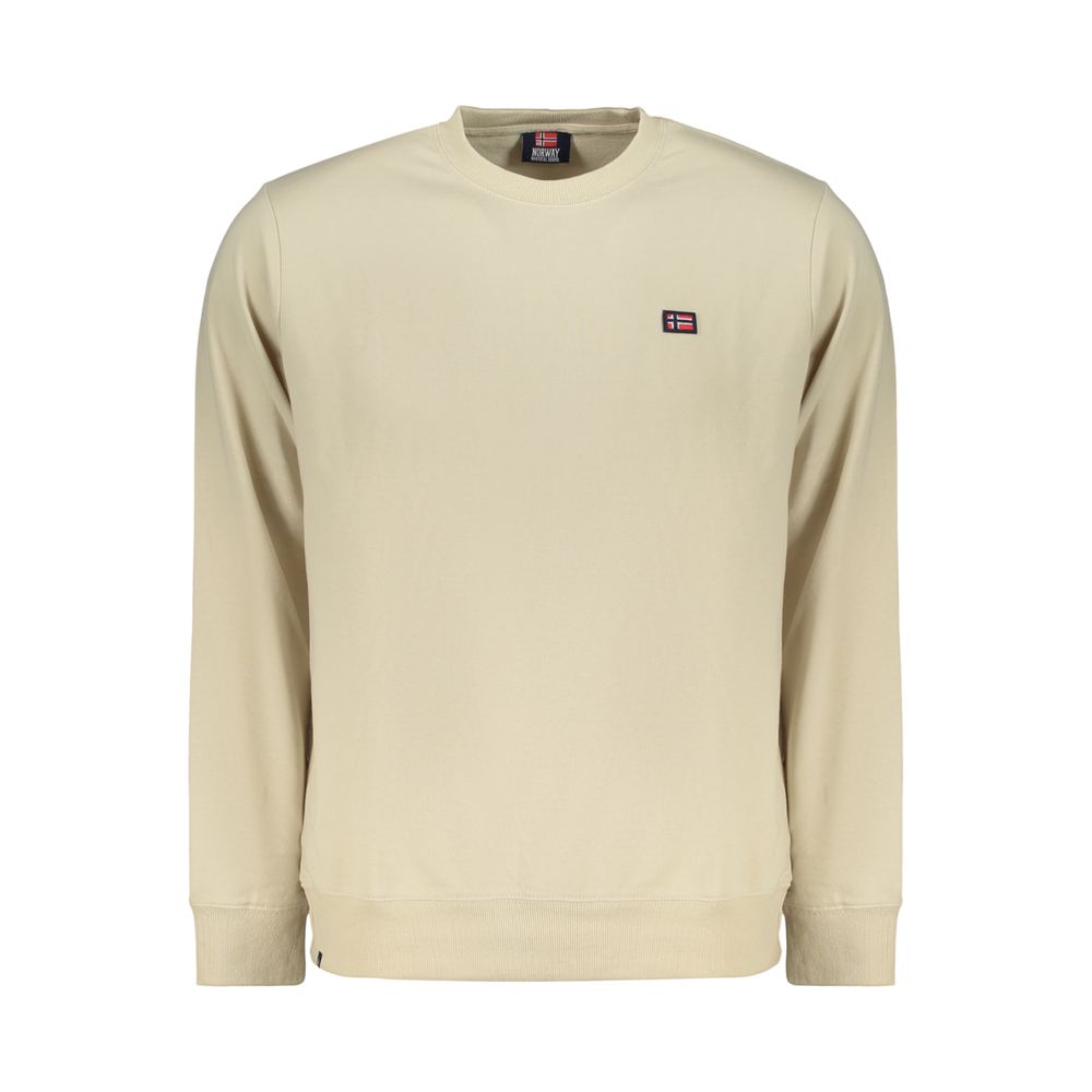 Beiges Baumwoll-Herren-Sweatshirt