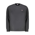 Black Cotton Men Sweatshirt