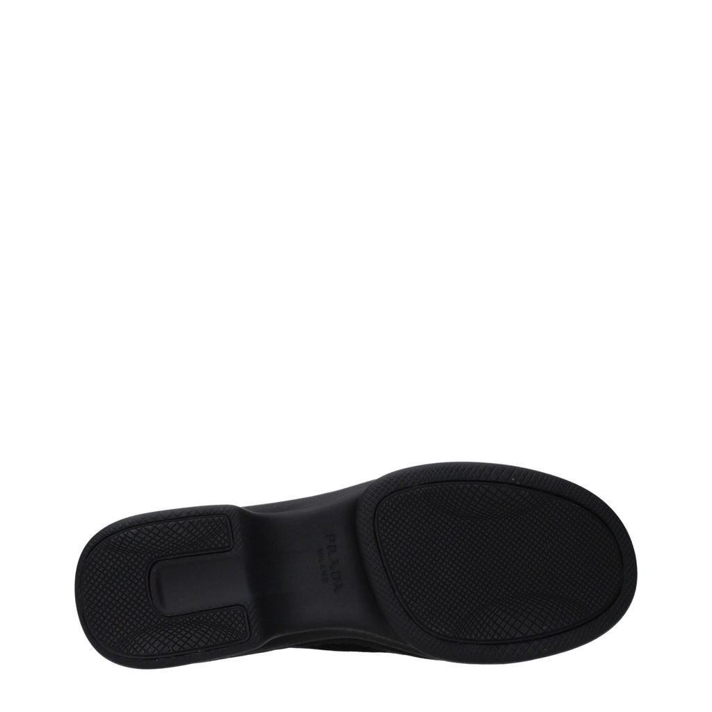 Black Fabric Low Top Sneakers