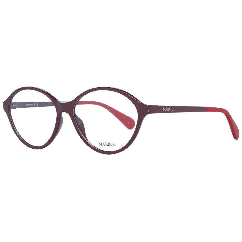 Bordeauxrote Kunststoffbrille (Fassungen)