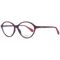 Bordeauxrote Kunststoffbrille (Fassungen)