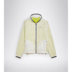 Weiße Polyamid-Shell-Jacke