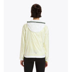 Weiße Polyamid-Shell-Jacke