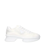 Weiße Low-Top-Sneaker aus Stoff