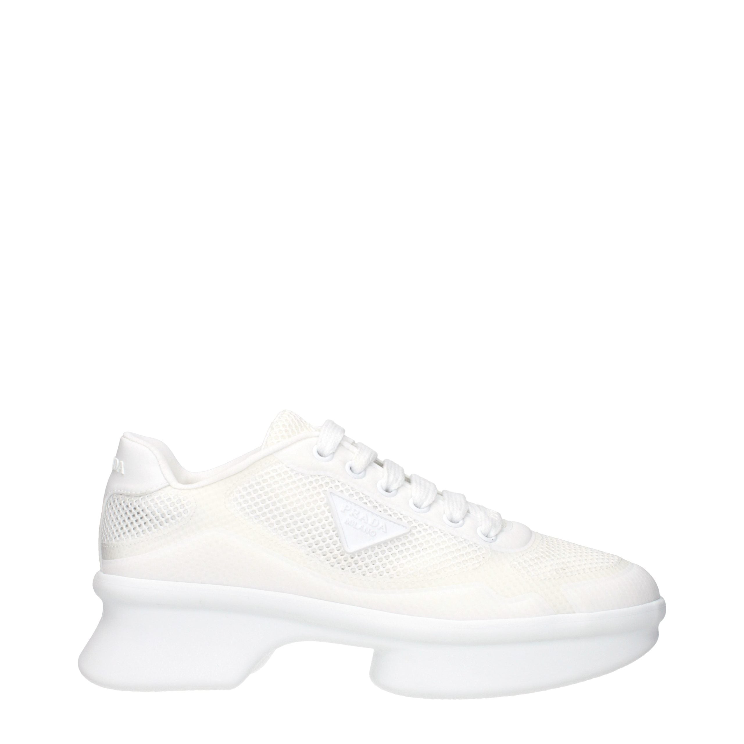 Weiße Low-Top-Sneaker aus Stoff