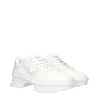 Weiße Low-Top-Sneaker aus Stoff