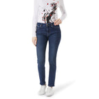 Blue Cotton Slim Fit Jeans